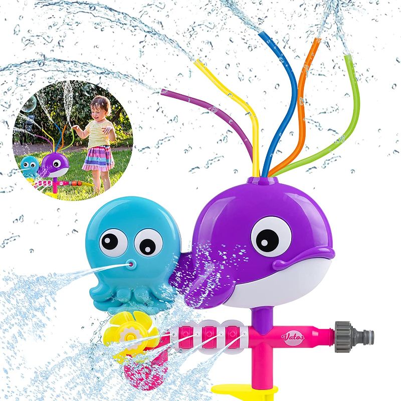 Photo 1 of VATOS Water Sprinklers for Kids - Sprinkler Toy Outdoor Activities |  Hose Attachment
