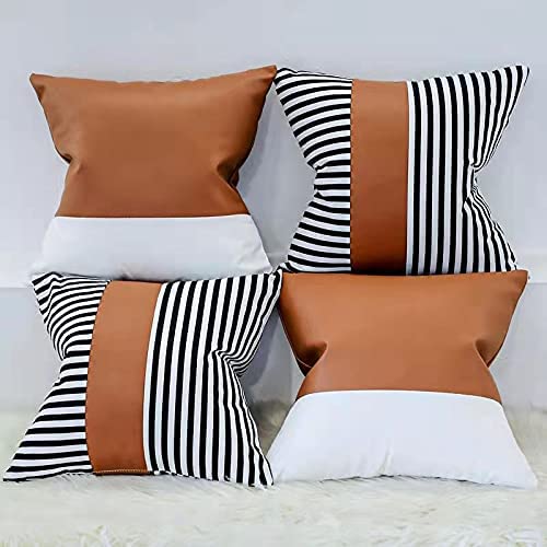 Photo 1 of Leehong Boho Throw Pillow Covers 18x18 Set of 4 Decorative Pillow Covers 