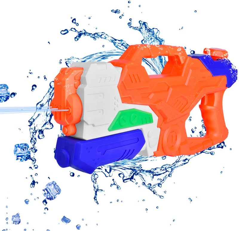 Photo 1 of ATTEASAY Water Guns for Kids, Super Squirt Guns High Capacity 1200CC Water Soaker Blaster Toys Gifts for Boys Girls Children Summer Swimming Pool Beach Sand Outdoor Water Fighting Play Toys

