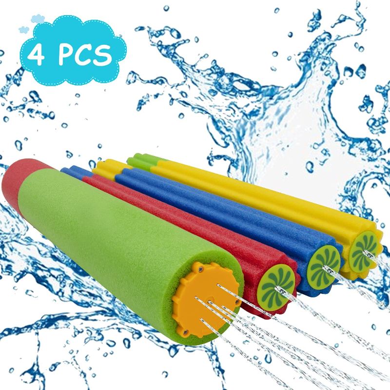 Photo 1 of Grarg Water Guns for Kids, 4 Pack Super Foam Squirt Guns for Toddlers Adults, Water Soaker Blaster Shooters Set with Long Range, Summer Outdoor Fighting Play Gifts Swimming Pool Beach Yard Party Toys
