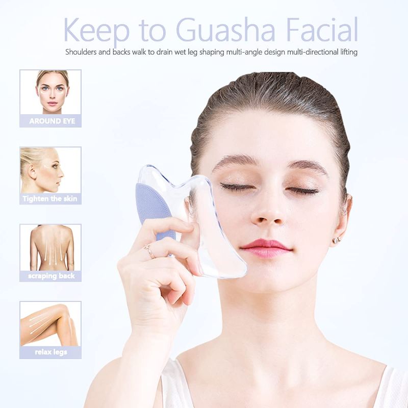 Photo 2 of Gua Sha Facial Tool - Nature Premium Resin Gua Sha Massage Tool 
