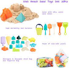 Photo 1 of BIKILINS BEACH SAND TOY SET 23 PCS CASTLE MOLD SAND MOLDS FOR KIDS