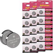 Photo 1 of KAPONSEC 15 PACKS CR1220 3V LITHIUM NUTTON BATTERY 4 PACK 