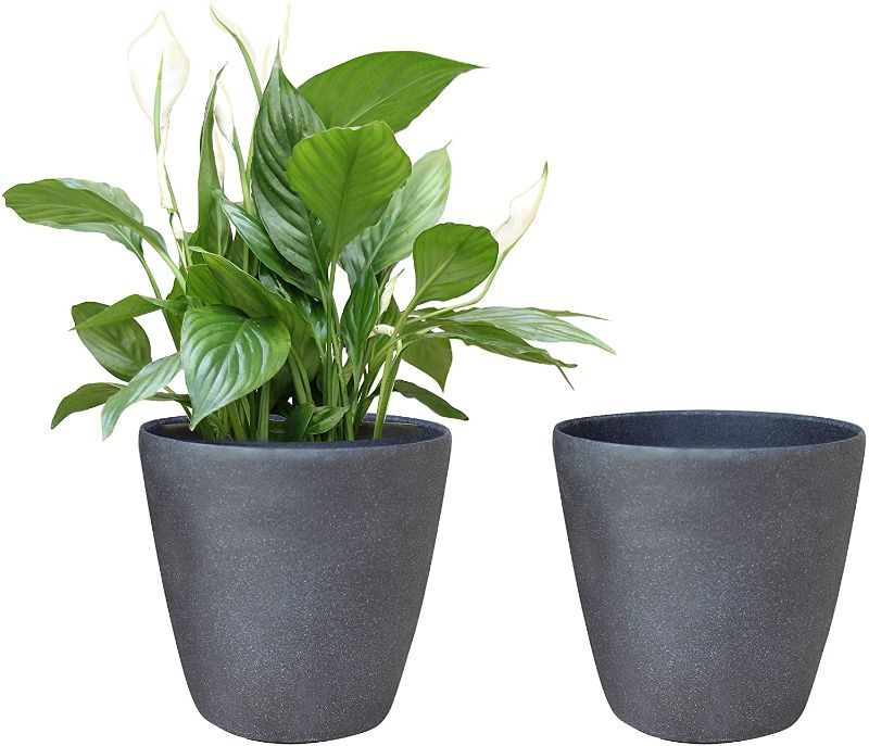 Photo 1 of 
TABOR TOOLS 2-Pack Round Plastic Planters 