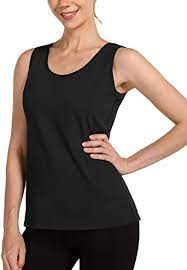 Photo 1 of BALEAF  WOMEN'S WIDE STRAP COTTON WORKOUT TANK TOPS YOGA CREWNECK SLEEVLESS SHIRT XL