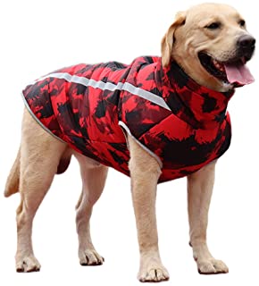 Photo 1 of Dog Winter Warm Coat Waterproof Reflective Dog Down Jacket Vest for Cold Weather, Back Zipper Closed, Adjustable Neck Medium