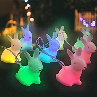 Photo 1 of Outdoor String Lights, 2 Modes&Battery Lovely Bunny LED Lights, Party Decoration Lights with IP65-Waterproof Feature are Perfect for Bedroom Party Indoor Outdoor Decoration