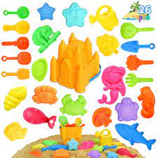 Photo 1 of Beach Sand Toys Set with Mesh Bag,26PCS Sand Castle Tools 