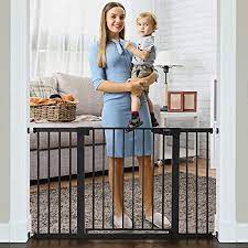 Photo 1 of Cumbor 46”Baby Gate for Stairs and Doorways BRONZE