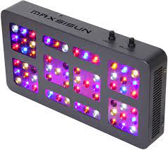 Photo 1 of MAXSISUN Dimmable 300W LED Grow Light 12-Band Full Spectrum Veg and Bloom Dimmers for Indoor Greenhouse Plants