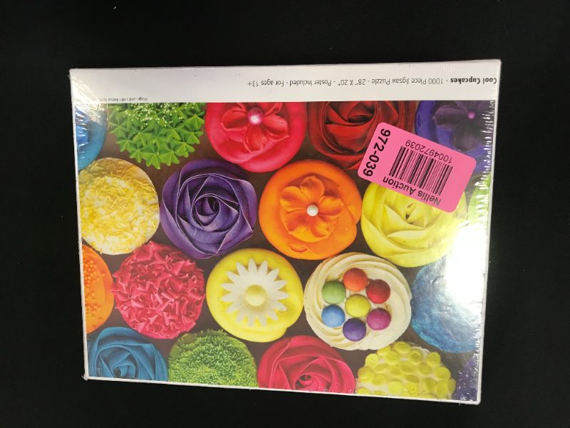 Photo 2 of Colorcraft 1000 Piece Jigsaw Puzzle, Cool cupcakes