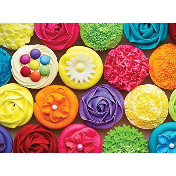 Photo 1 of Colorcraft 1000 Piece Jigsaw Puzzle, Cool cupcakes