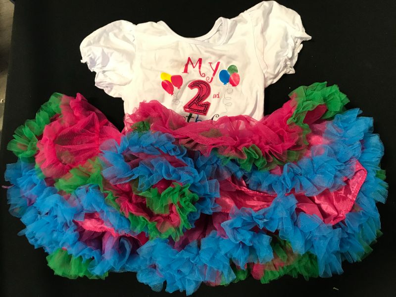 Photo 2 of BABY GIRLS 2ND BIRTHDAY TUTU MEDIUM