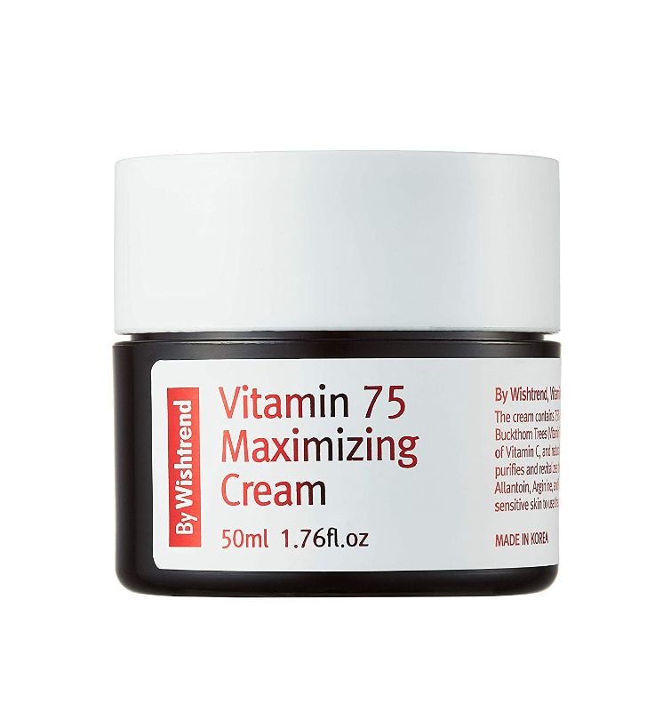 Photo 1 of [BY WISHTREND] Vitamin 75 maximizing cream, facial moisturizers, vitamin C&E, 50ml | All skin type, light-texture, refreshing-finish
