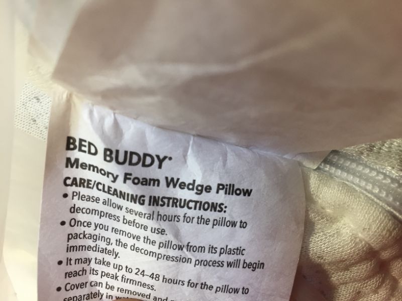 Photo 1 of Bed Buddy, Memory Foam Wedge Pillow (ITEM IS DIRTY FROM EXPOSURE)