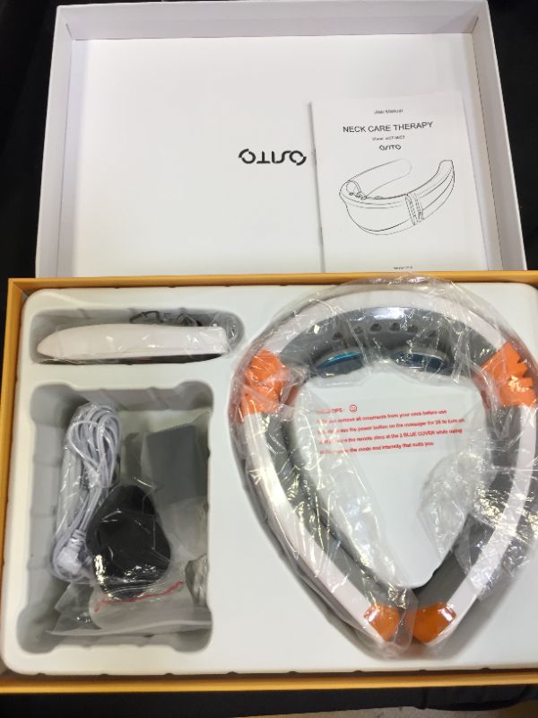 Photo 1 of Neck Massager F.D.A-Cleared Neck Massage for Neck Pain Relief with 9 Modes 50 Intensities EMS &TENS Therapy Electric Cervical Neck Massage with Heat Gifts for Men Women
