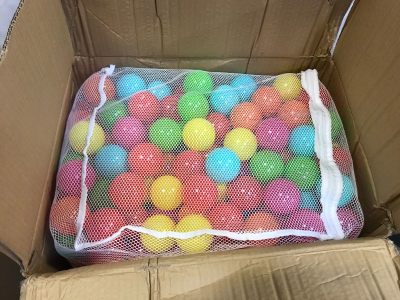 Photo 2 of BalanceFrom 2.3-Inch Phthalate Free BPA Free Non-Toxic Crush Proof Play Balls Pit Balls- 6 Bright Colors in Reusable and Durable Storage Mesh Bag with Zipper
