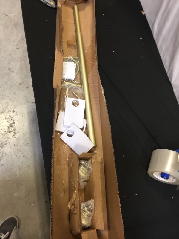 Photo 1 of Decopolitan 1" Urn Curtain Rod Set 36 to 72-Inch Light Gold