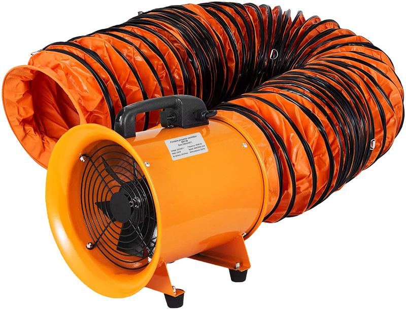 Photo 1 of  8 inch Portable Ventilator High Velocity Utility Blower Mighty Mini Low Noise with 5M Duct Hose (8 inch Fan with 250MM Hose)