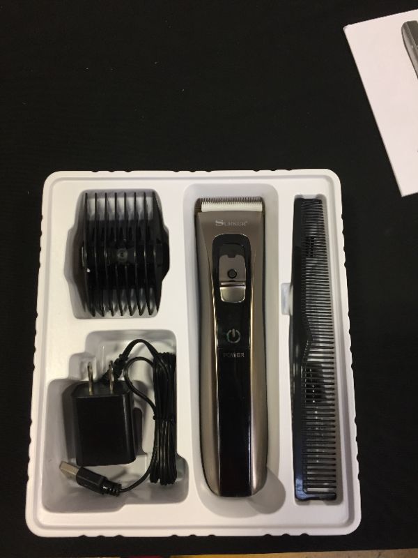 Photo 1 of Professional Hair Clippers Men's Cordless Trimmer Shaver Cutting Machine Surker
