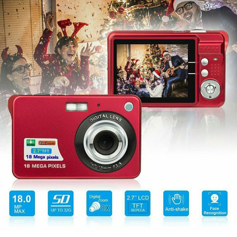 Photo 1 of Digital camera 1080P 18MP digital zoom 2.7 inch TFT LCD screen CMOS sensor 66

