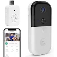 Photo 2 of Video Doorbell Camera, 1080P Wireless Doorbell with Camera and Video, HD Wifi Home Security Video Doorbell with Chime
