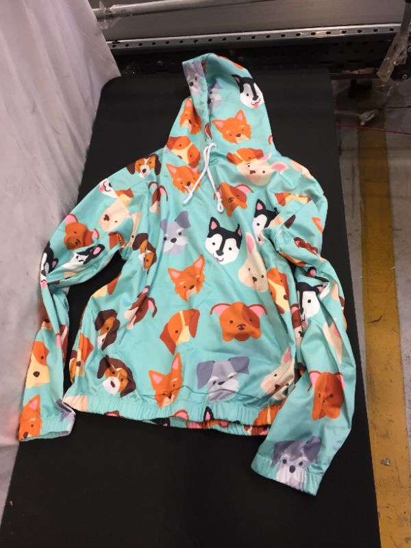 Photo 1 of Generic Blue Dog Themed Hoodie. XL