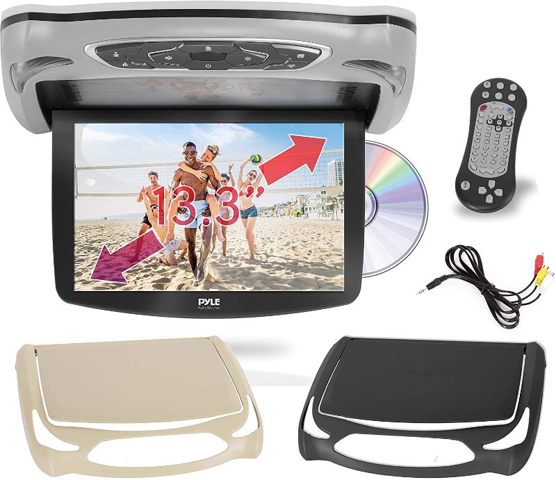 Photo 1 of Car Roof Mount DVD Player Monitor 13.3 inch Vehicle Flip Down Overhead PLRD146