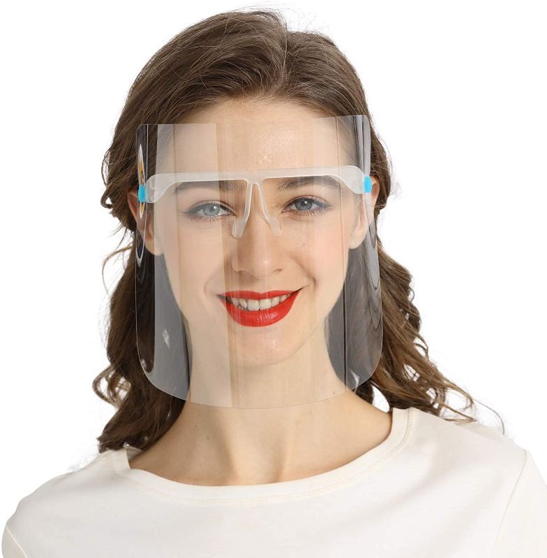 Photo 1 of Peesnt 5 pcs Clear Plastic Glass Face Shields
5  pack 