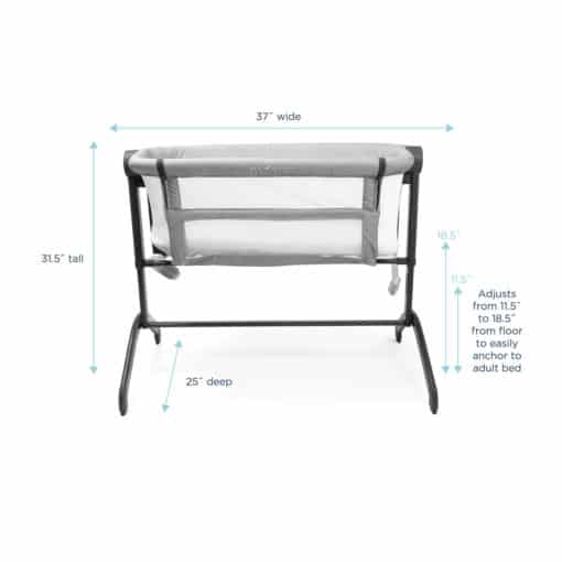 Photo 2 of Beside Me™ Wink Bassinet & Bedside Sleeper – Pebble Grey