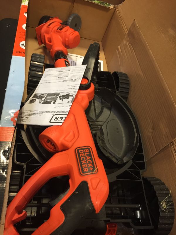 Photo 5 of BLACK+DECKER 120V 6.5 Amp Compact 12 in. Corded 3-in-1 Lawn Mower