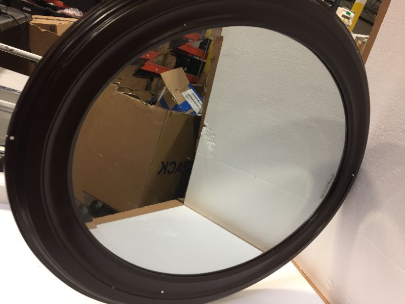 Photo 5 of 1 x 25 x 33 inches Howard Elliott, Matte Black George Mirror, 40106, Oval