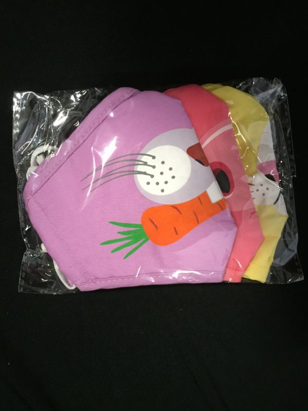 Photo 1 of 3 pack of joycolor kids print reusable face masks