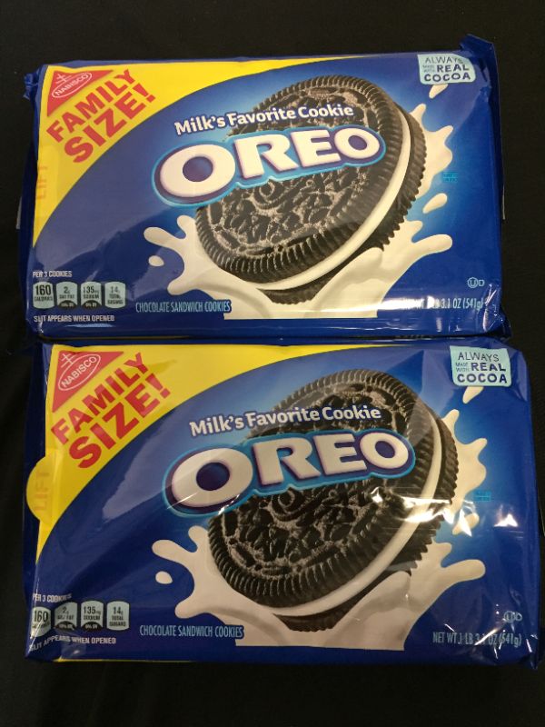 Photo 1 of 2 pack of oreos - exp - nov/20