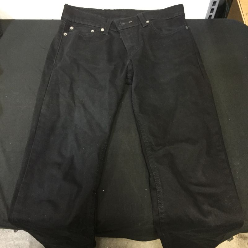 Photo 1 of levis size 29 by 30 solid black jeans 