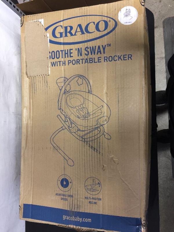 Photo 1 of Graco Soothe 'n Sway Baby Swing with Portable Rocker, Easton
