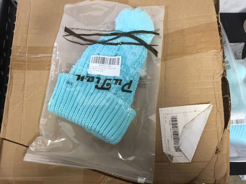 Photo 2 of Turquoise Kids Knit Beanie 5 Ct