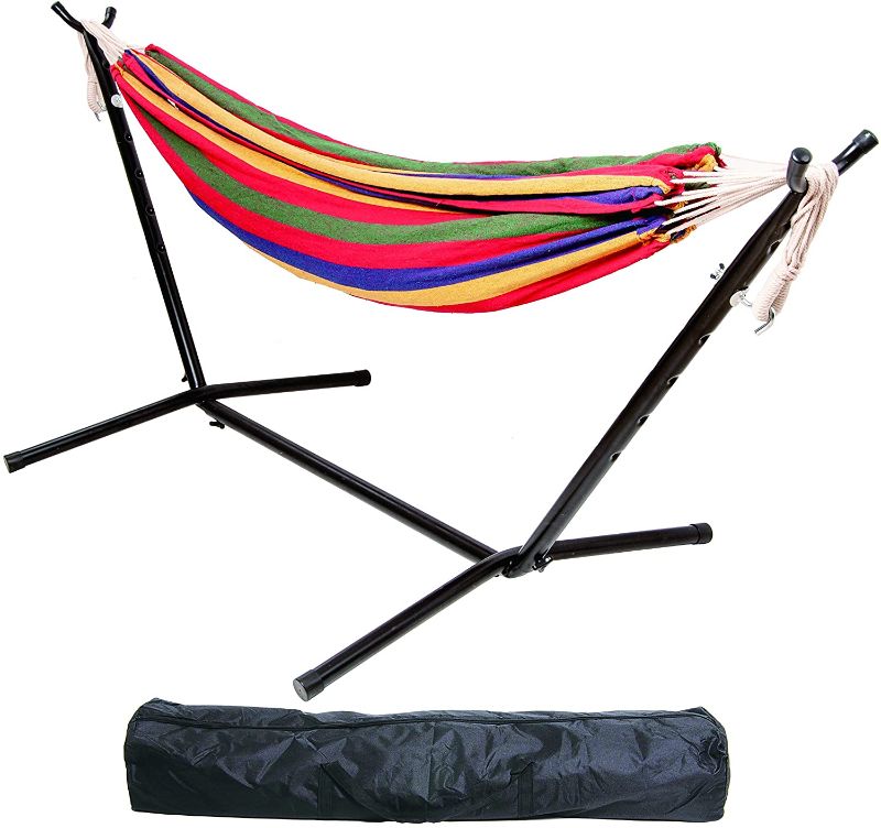 Photo 1 of BalanceFrom Double Hammock with Space Saving Steel Stand and Portable Carrying Case