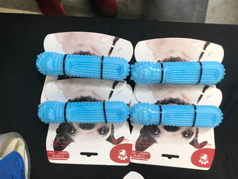 Photo 1 of 4 PACK OF DOG RUBBER TOY 