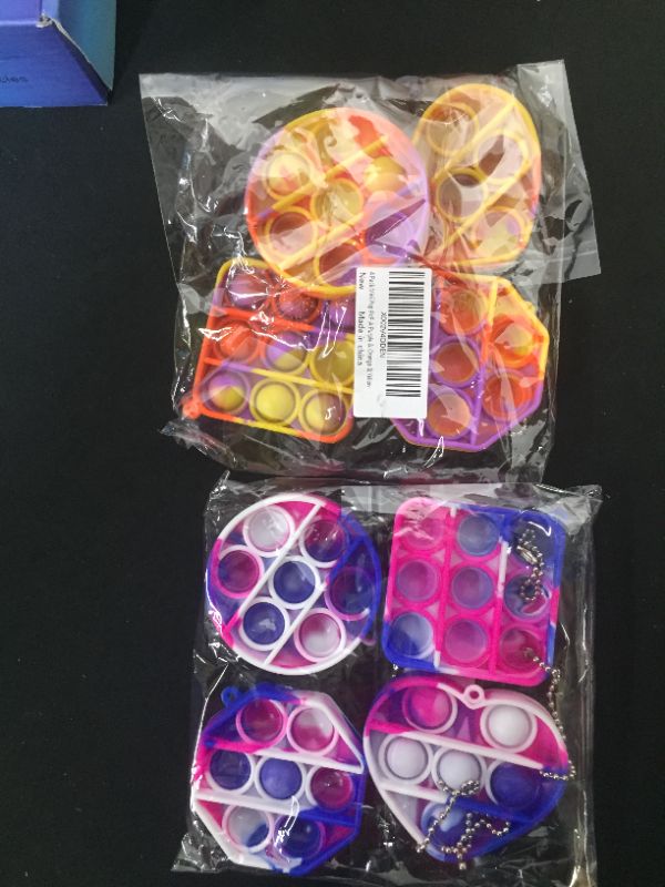 Photo 1 of 8 pcs fidget popper keychain 