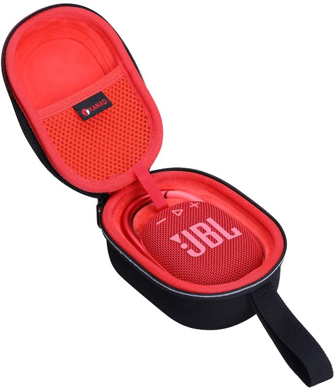 Photo 1 of XANAD Hard Case Compatible with JBL Clip 4 Bluetooth Speaker - Travel Protective Bag (Red)