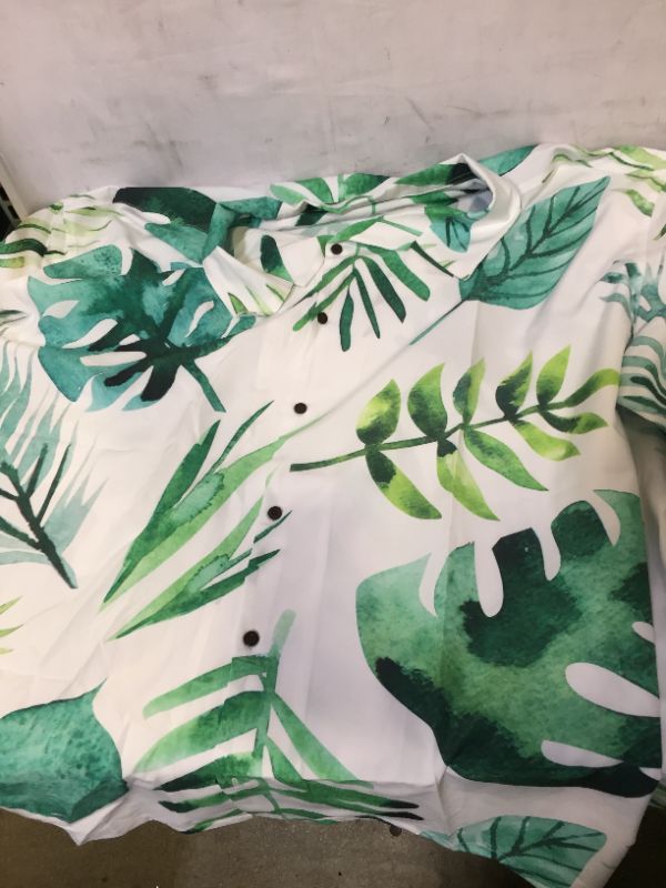 Photo 1 of 4XL MENS LEAF BUTTON UP SHIRT 