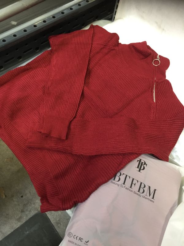 Photo 1 of 2 PACK OF WOMENS MAROON SWEATER SIZE SMALL 