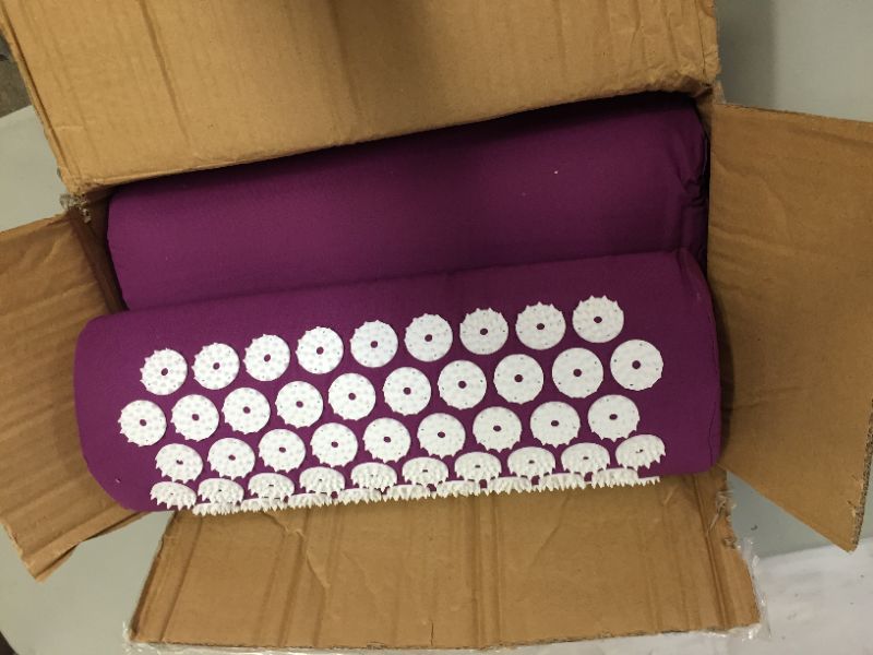 Photo 2 of Acupressure Mat and Pillow Set - Purple