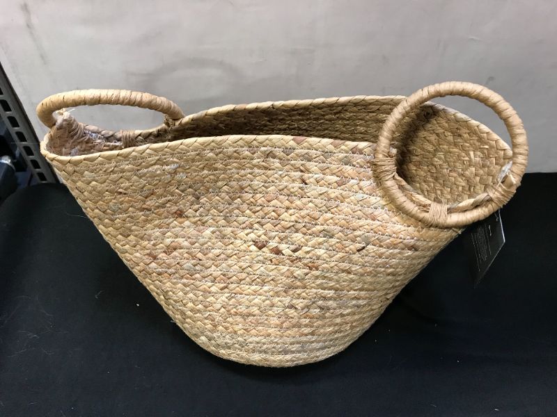 Photo 2 of  Small Basket with Round Handles Natural - Threshold