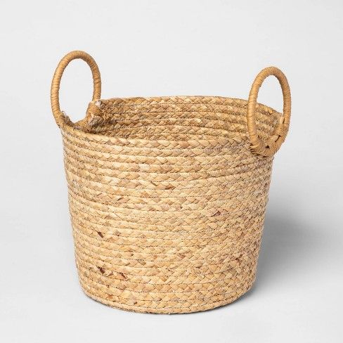 Photo 1 of  Small Basket with Round Handles Natural - Threshold