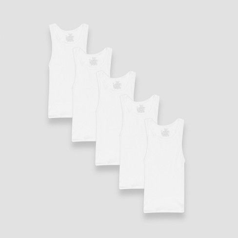 Photo 1 of Hanes Boys' 5pk Ribbed Tank - White M