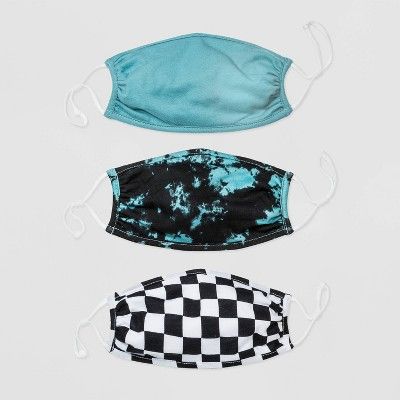 Photo 1 of Kids' 3pk Tie-Dye Mask - Harper & Elliot, Blue/Black