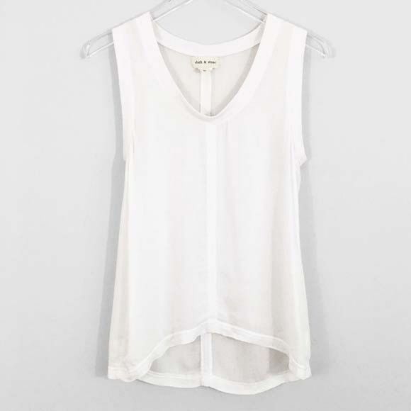 Photo 1 of WHITE V NECK TANK