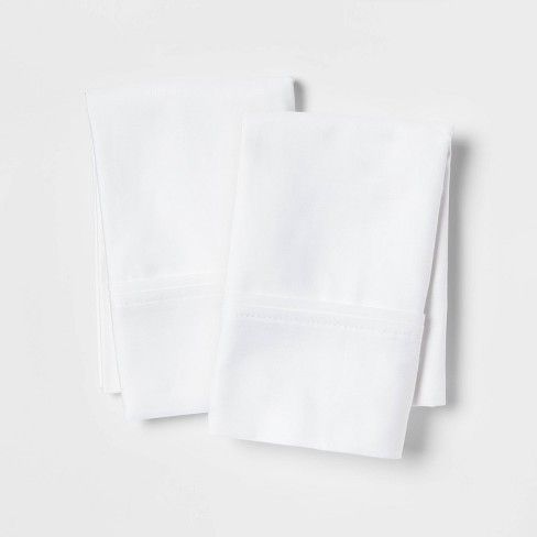 Photo 1 of 400 Thread Count Solid Performance Pillowcase Set - Threshold™
